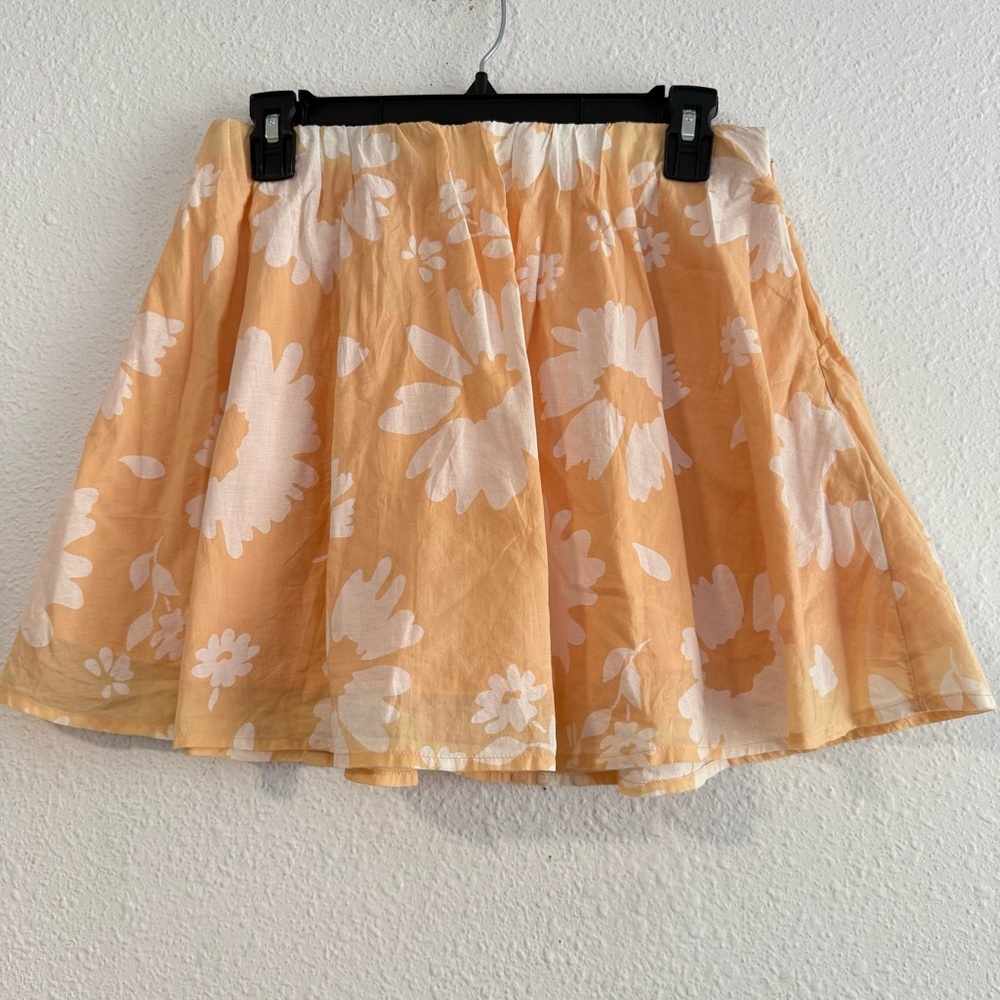 American Eagle 100% Cotton Round Mini Skirt Size M Lined